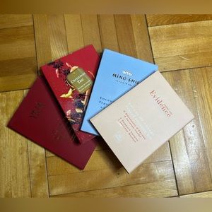 NEW 4 different mini incense sticks with holder burner bundle